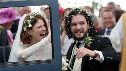 Rose Leslie and Kit Harington