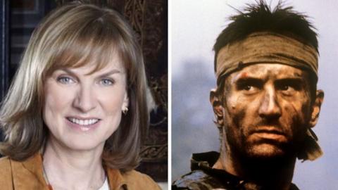 Fiona Bruce and Robert de Niro in The Deer Hunter