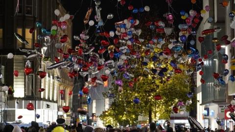 Balloons released