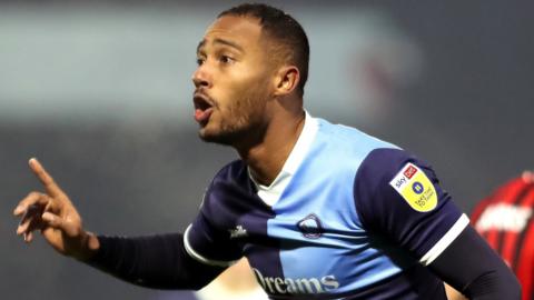 Jordan Obita in action with Wycombe Wanderers