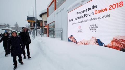 Davos snow scene