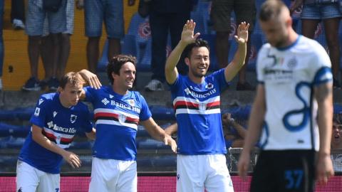 Sampdoria celebrate