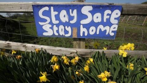 Stay safe sign