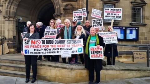 Members of Residents Against Rudd Quarry Extension