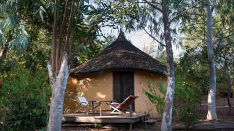 A picture of one of the resort's bungalows