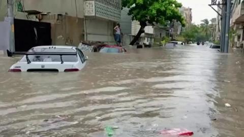 Flooded road