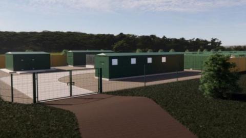 artist impression of the facility proposed for a site in West Moors