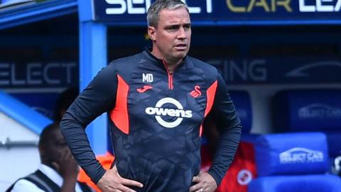 Michael Duff looks on at Reading