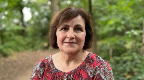 Heather Bryant, Chairperson of friends of Chaddesden Wood volunteer group