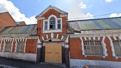 derelict shoe factory