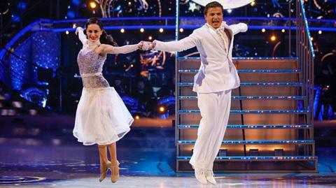 Amber Davies and Nikita Kuzmin perform the Couple's Choice on Week 12 of Strictly Come Dancing 2025.