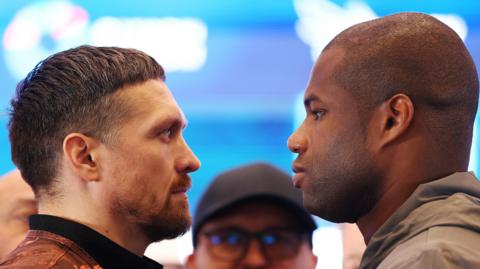 Oleksandr Usyk and Daniel Dubois square off 