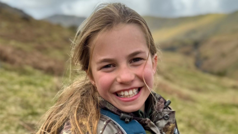 Princess Charlotte outside in Cumbria 