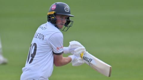 Hampshire batter Fletcha Middleton plays a shot