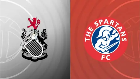 Queen's Park and Spartans badges