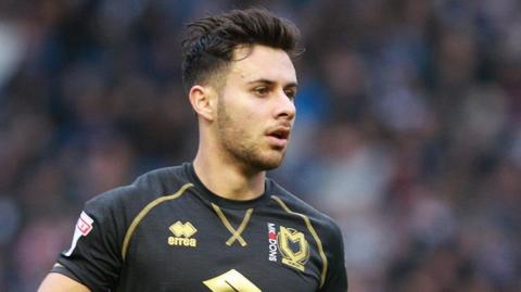 George Baldock playing for MK Dons in 2017