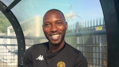 Jahmal Howlett-Mundle at training for his club Sevenoaks.  