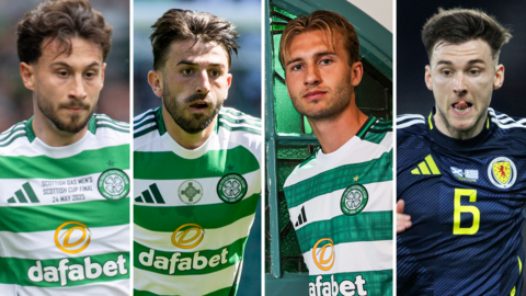 Nicolas Kuhn, Greg Taylor, Benjamin Nygren and Kieran Tierney
