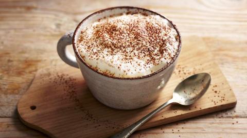 A cup of coffee.