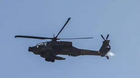 An Apache helicopter