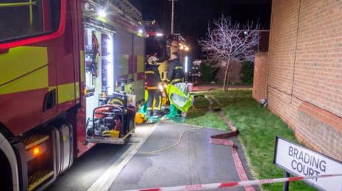 The emergency response at Brading Court, Ingleby Barwick