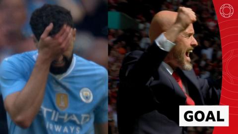 Alejandro Garnacho capitalises on Man City error to put Man Utd ahead in the Fa Cup final