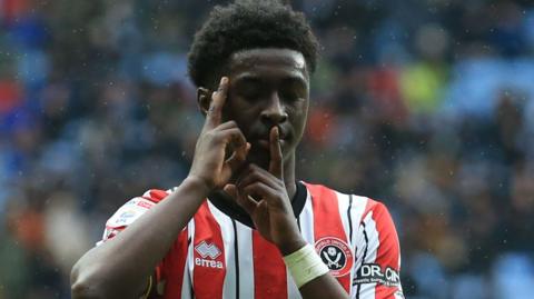 Sheffield United celebrate scoring