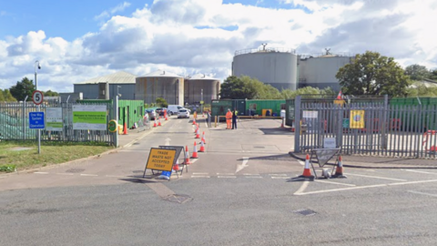 The outside of Caister-On-Sea recycling centre.