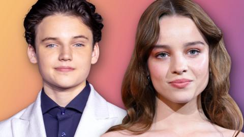 a composite image of actors benjamin evan ainsworth and bo bragason