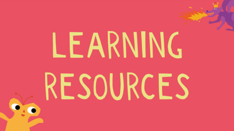 Text reads: "Learning resources"