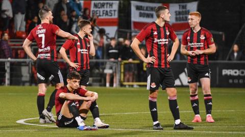 Crusaders players dejected