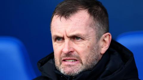 Nathan Jones on the touchline