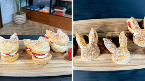 Image shows Sheree Murphy's puff pastry bunnies