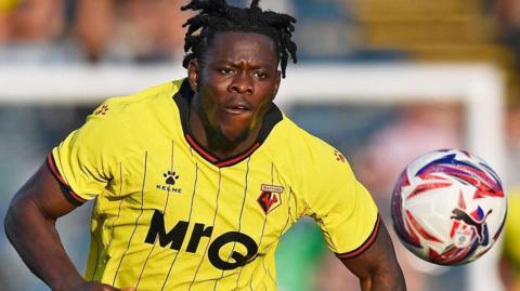 Kwadwo Baah chases the ball for Watford