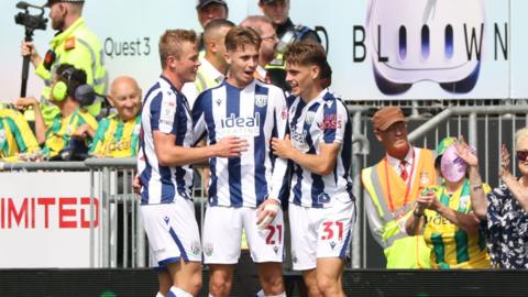 West Bromwich Albion's Isaac Price celebrates
