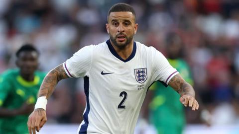 Kyle Walker in action for England against Senegal in June 2025