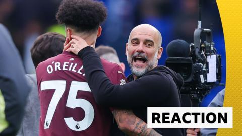 Pep Guardiola & Nico O'Reilly