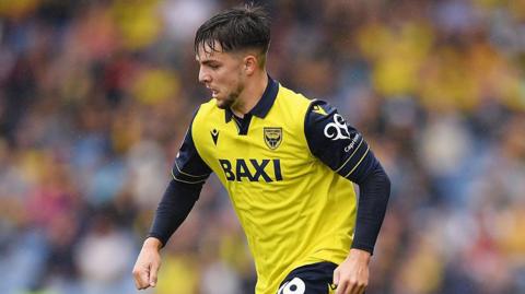 Oxford United attacker Tyler Goodhram in action for his side