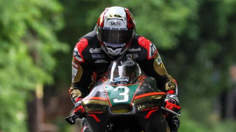 Michael Rutter in action at the Isle of Man TT