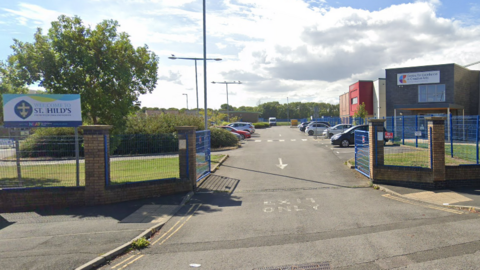 Entrance to St Hild's Church of England School