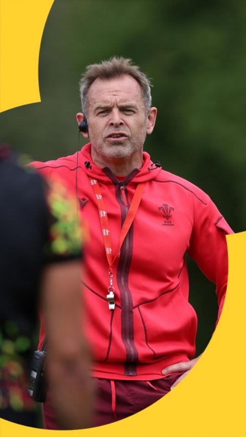 Danny Wilson at Wales training in Japan