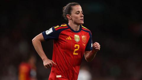 Ona Batlle in action for Spain against England at Wembley