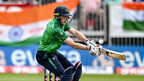 Lorcan Tucker bats for Ireland