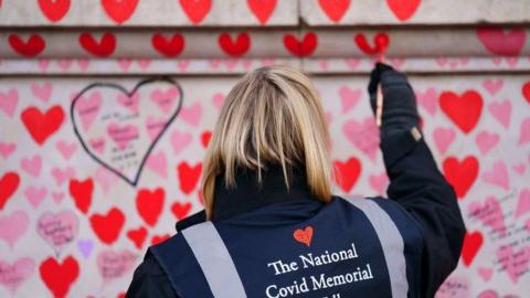 Covid memorial wall