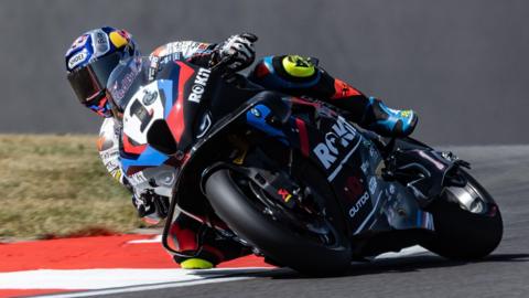 Toprak Razgatlioglu in action at Donington Park