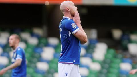 Chris Shields frustrated