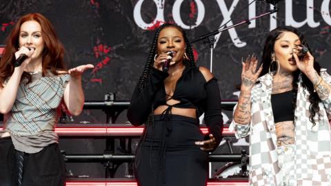 Sugababes performing at Glastonbury 2024