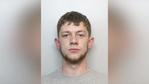 Strachan stands against a plain, light‑coloured background. He has short, light brown hair that is neatly trimmed. His ears are visible, and he is wearing a simple light grey crew‑neck shirt.