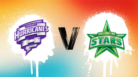 Hobart Hurricanes v Melbourne Stars badge graphic