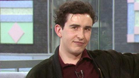 A young Steve Coogan in 1990
